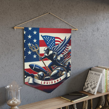 Flag Village Louisiana State Flag Pennant Sporting Home Wall decoration LA0002