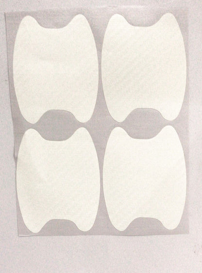 Flag Village Auto Tools 4pcs Set Of Door Stickers Carbon Fiber Scratch-resistant Car Handle Stickers