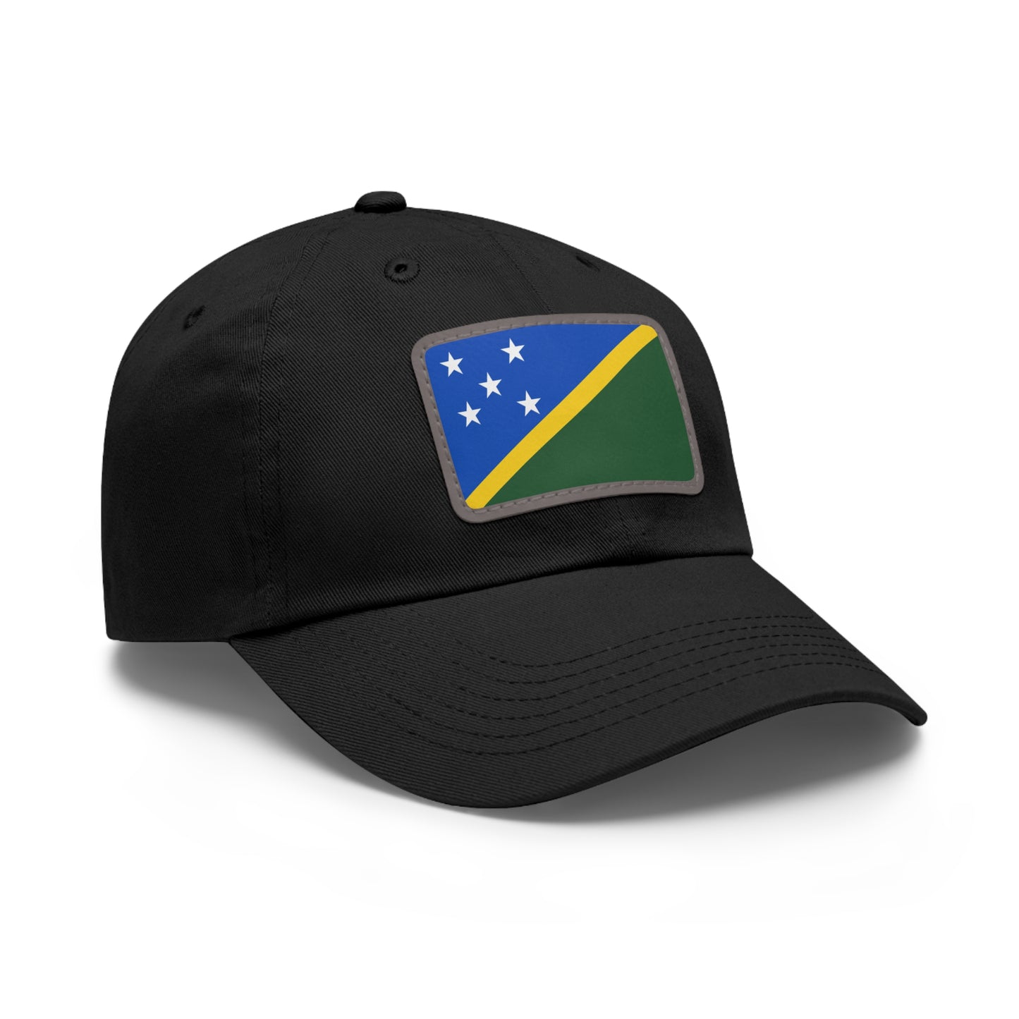 Flag Village Solomon Islands Flag Hat Cap with Leather Patch