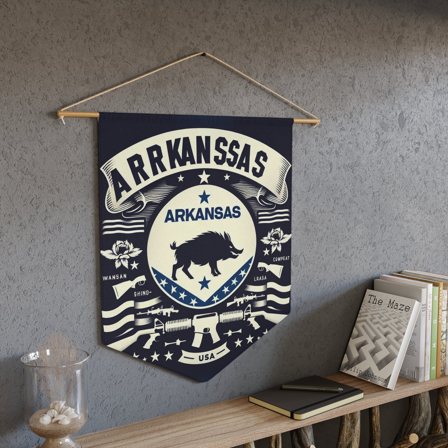 Flag Village Arkansas State Flag Pennant Sporting Home Wall decoration AR0001
