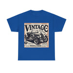 Flag Village USA Vintage Car Flag T-SHIRT Heavy Cotton Tee USA0008