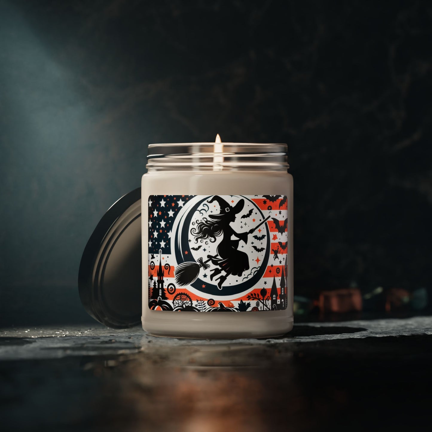 Flag Village Halloween Pretty Witch Scented Soy Candle, 9oz HW0025