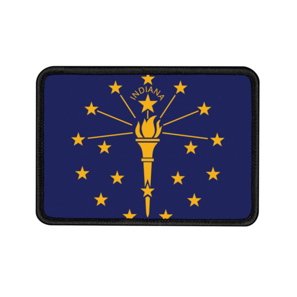 Flag Village Indiana State Flag Embroidered Iron-On Patch