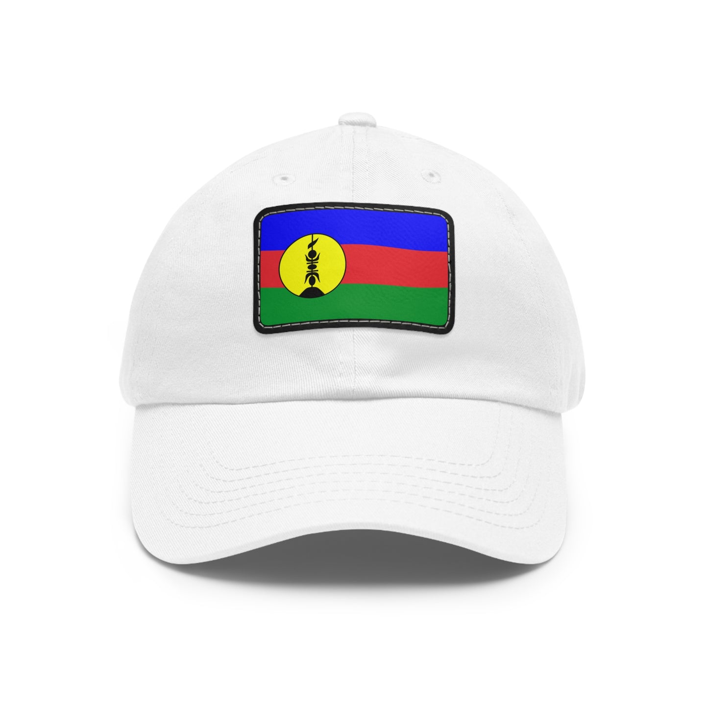 Flag Village New Caledonia Flag Hat Cap with Leather Patch