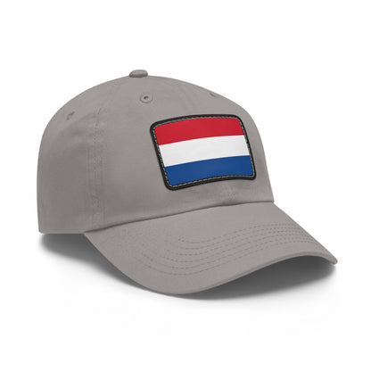 Flag Village Netherlands Flag Hat Cap with Leather Patch