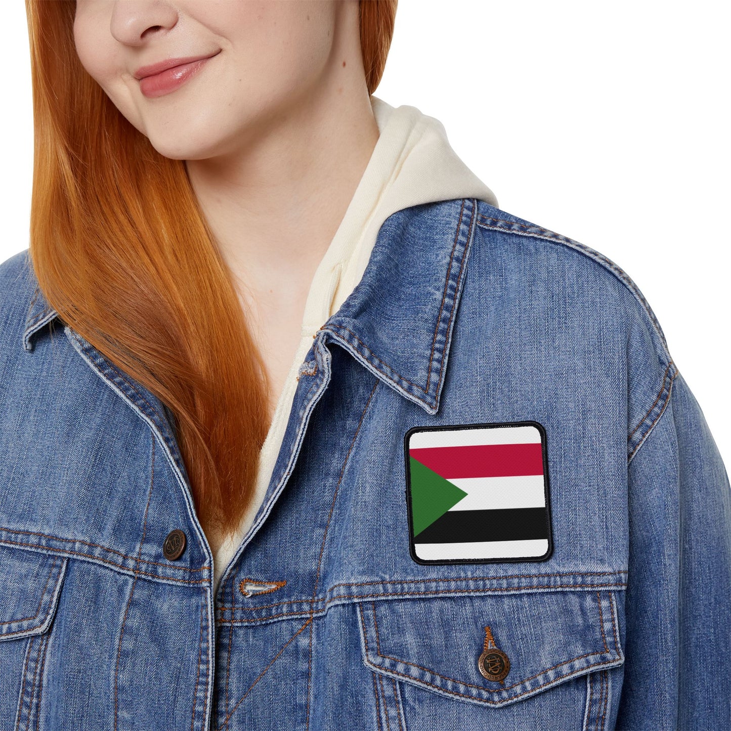 Flag Village Sudan Flag Embroidery Iron-On Patches
