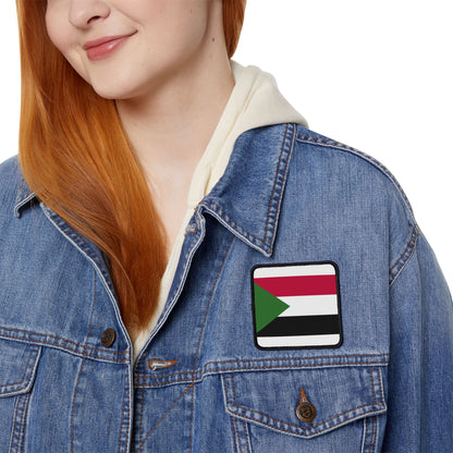 Flag Village Sudan Flag Embroidery Iron-On Patches