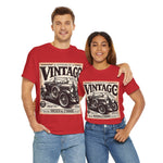 Flag Village USA Vintage Car Flag T-SHIRT Heavy Cotton Tee USA0008