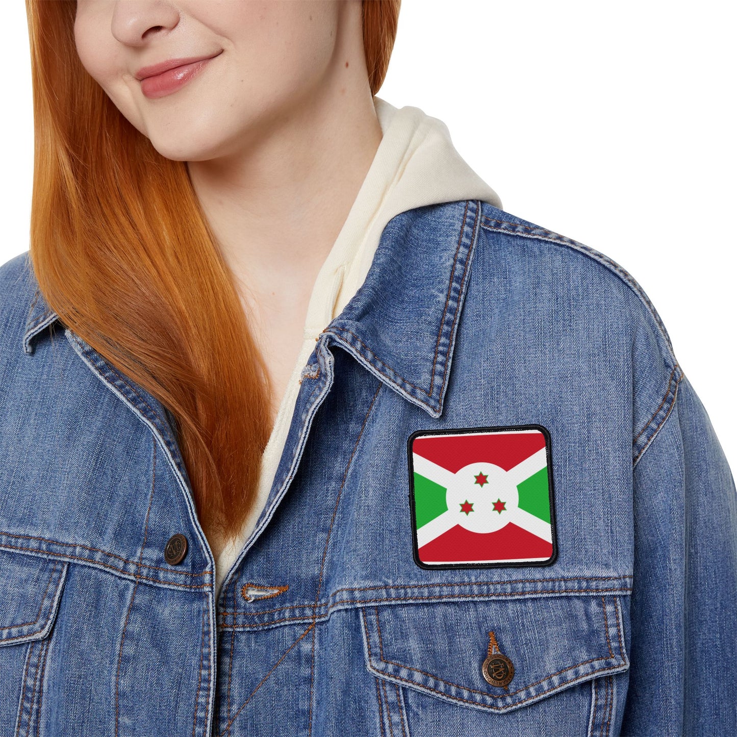 Flag Village Burundi Flag Embroidery Iron-On Patches