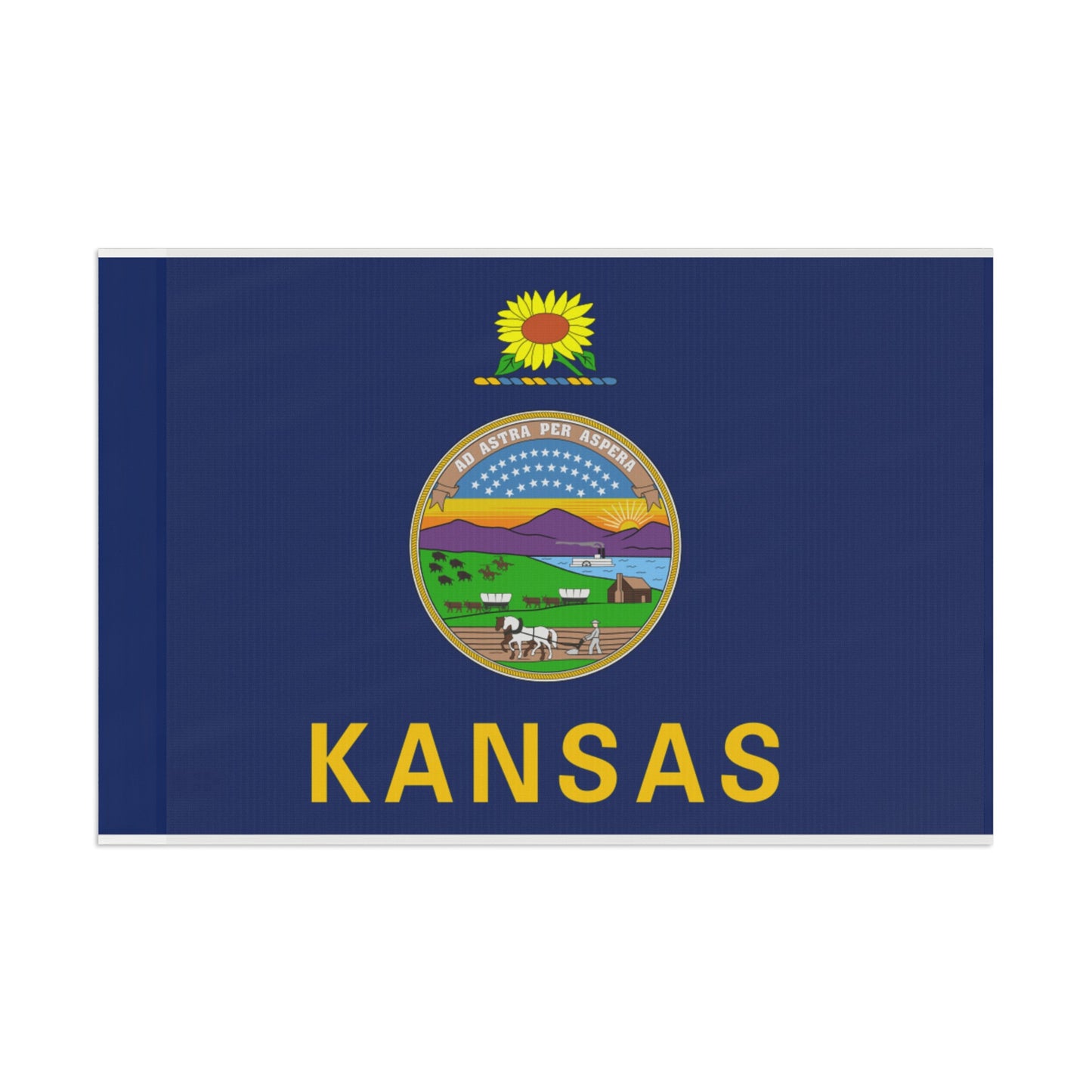 Flag Village USA Kansas State Flag 18" x 12" / 36" x 24" / 60" x 36"
