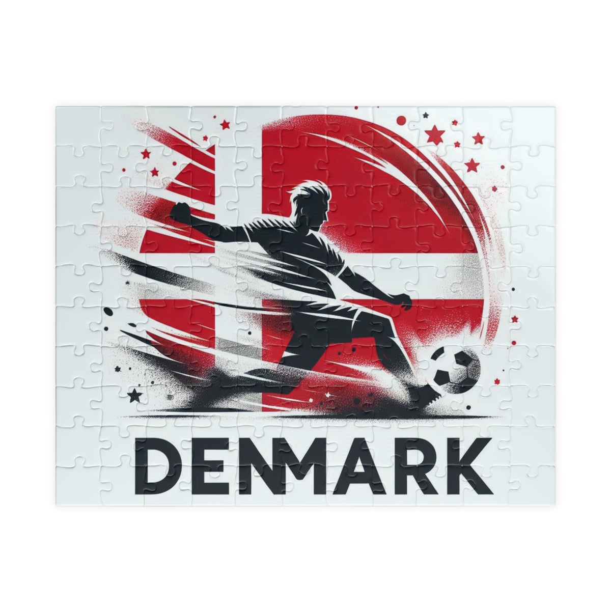 Flag Village Denmark Sporting Flag Jigsaw Puzzle