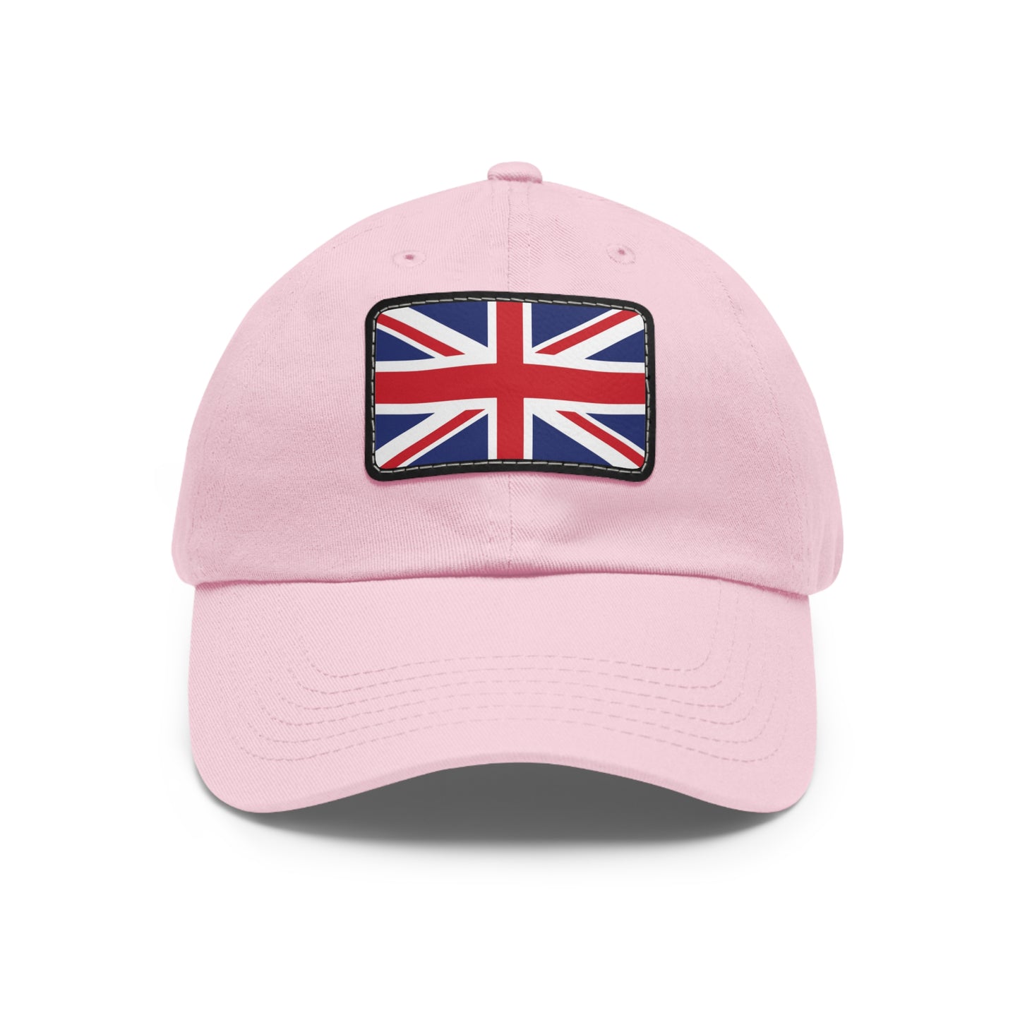 Flag Village United Kingdom Flag Hat Cap with Leather Patch