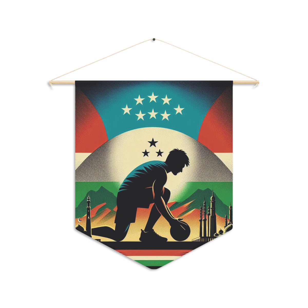Flag Village Tajikistan Flag Pennant Sporting Home Wall decoration TJK0001