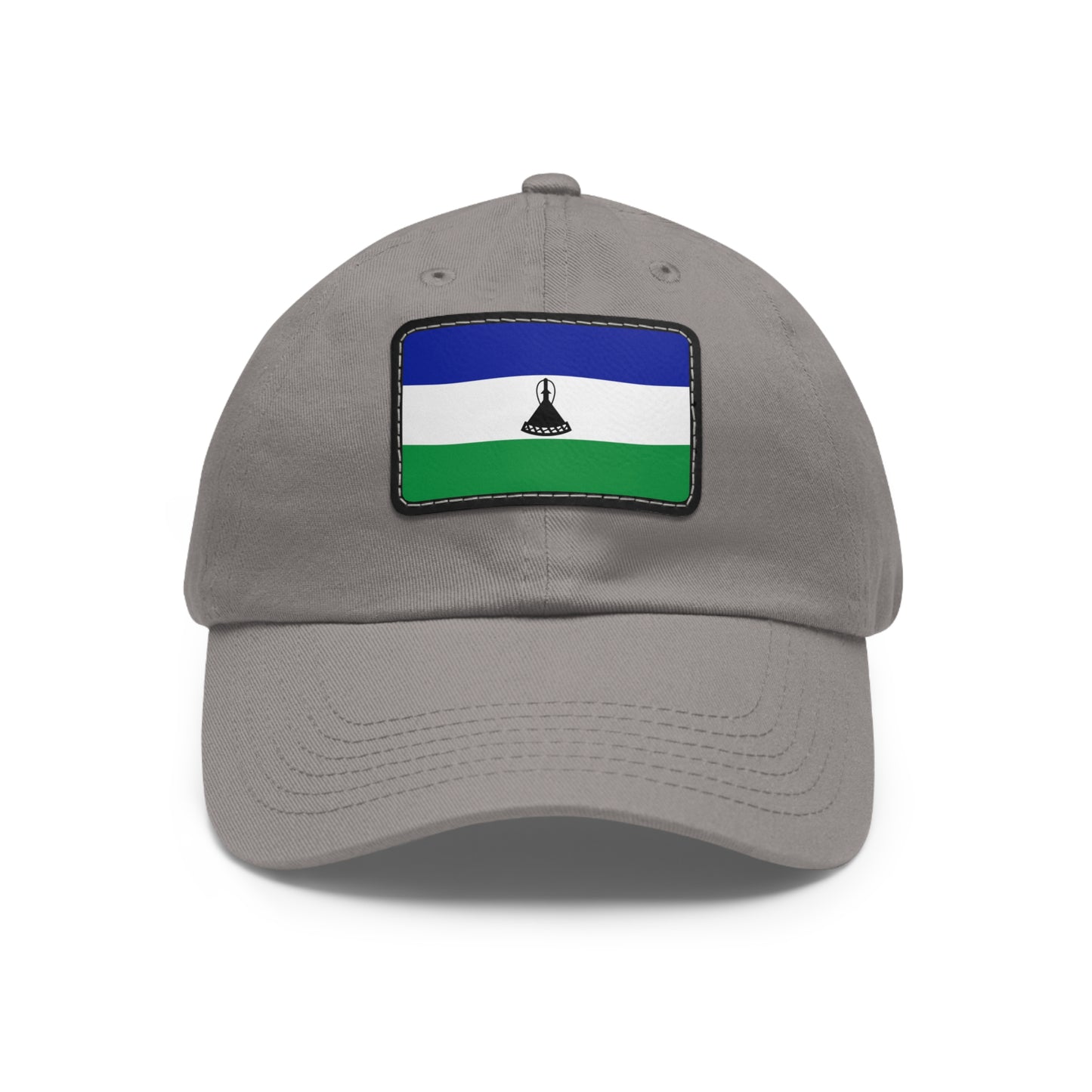 Flag Village Lesotho Flag Hat Cap with Leather Patch