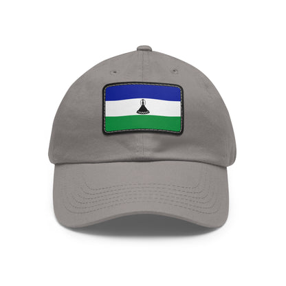 Flag Village Lesotho Flag Hat Cap with Leather Patch