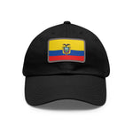 Flag Village Ecuador Flag Hat Cap with Leather Patch