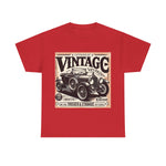 Flag Village USA Vintage Car Flag T-SHIRT Heavy Cotton Tee USA0008
