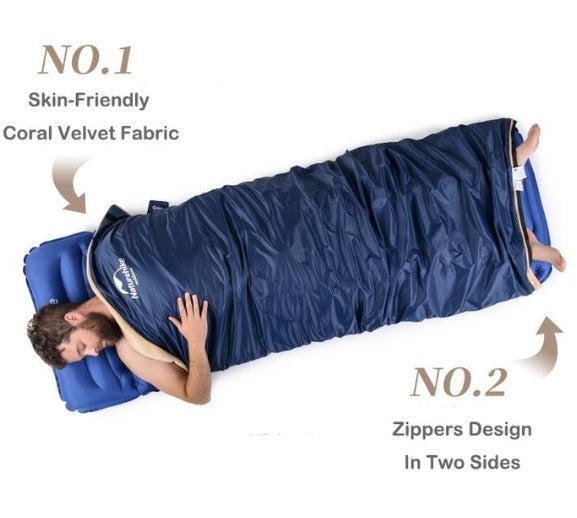 Flag Village Outdoor Four Season Tent Camping Supplies Cotton Sleeping Bag