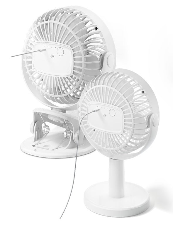 Flag Village Portable Mini Desktop Fan Silent High Wind Power Cordless Rechargeable Fan Cooler Small Fan For Students Office Gifts