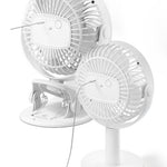 Flag Village Portable Mini Desktop Fan Silent High Wind Power Cordless Rechargeable Fan Cooler Small Fan For Students Office Gifts