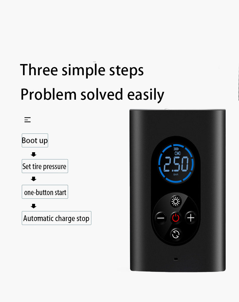 Flag Village Auto Tools Outdoor Car Accessories Smart Wireless Air Pump