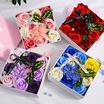 Flag Village Creative Mother's Day Rose Flower Gift Soap Flower Box