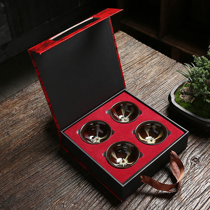 Flag Village Family Kungfu Tea Set Gift Box