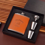 Flag Village 7oz Stainless Steel Bottle Set Portable Gift Box