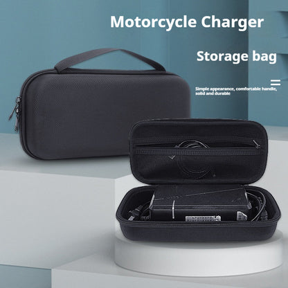 Flag Village Auto Tools EVA Motorcycle Charger Storage Bag Hard Shell Electric Car Power Tools