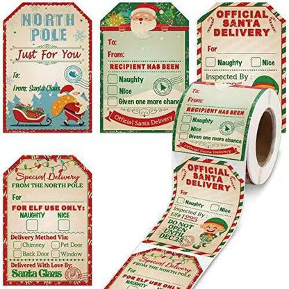 Flag Village Stickersroll Stickers Christmas Holiday Decoration Gifts
