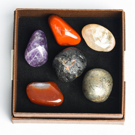 Flag Village Rough Stone Halloween Christmas Box Set Decoration
