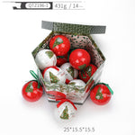 Flag Village Christmas Gift Box With Christmas Tree Decoration Pendant