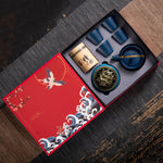 Flag Village Ceramic Kung Fu Tea Set Gift Box Set Business Small Gift