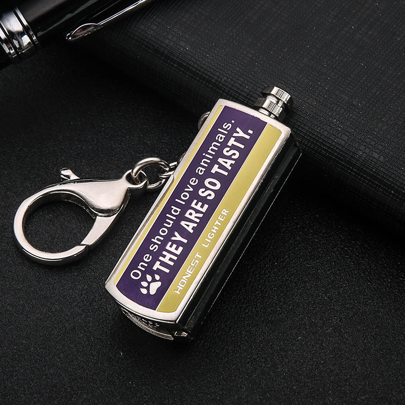 Flag Village Creative Personality Metal Waterproof Outdoor Lighter With Gift Box