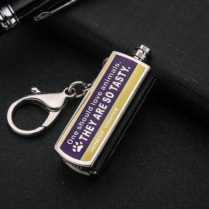 Flag Village Creative Personality Metal Waterproof Outdoor Lighter With Gift Box