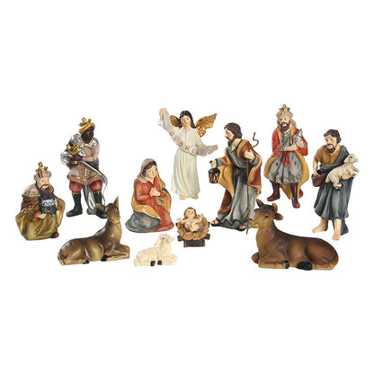 Flag Village Religious Ornaments Nativity Manger Set Gift Box Christmas
