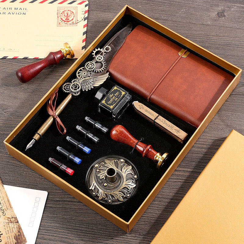 Flag Village Retro Notebook Gift Box Set For Boys And Girls