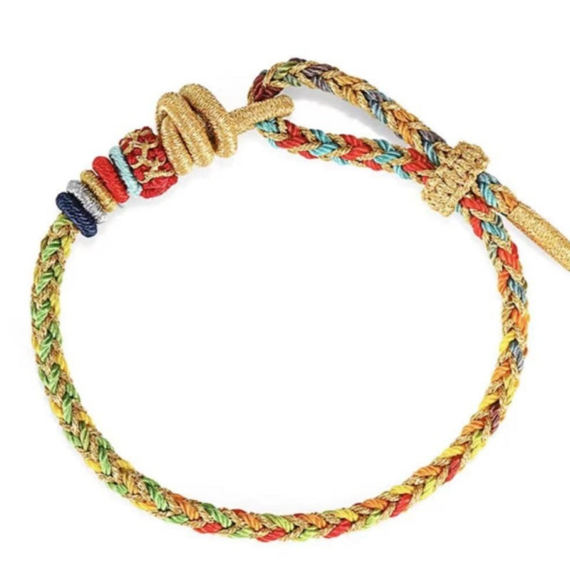 Flag Village String Spool Bracelet Men And Women Couple Gifts Handmade