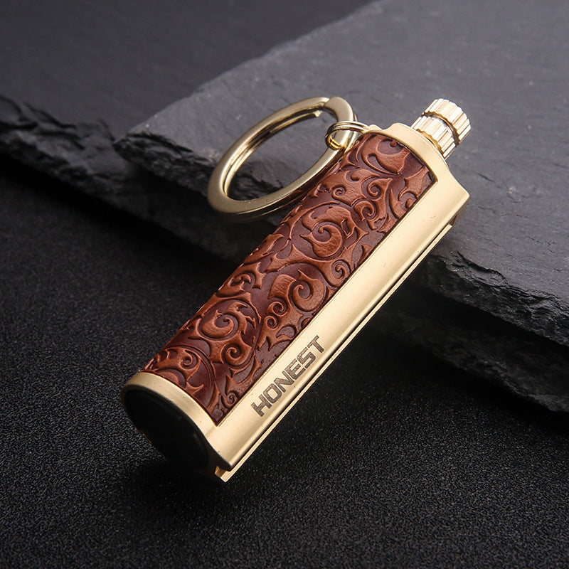 Flag Village Creative Personality Metal Waterproof Outdoor Lighter With Gift Box