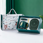 Flag Village Constant Temperature Ceramic Mark Cup Set Gift Box