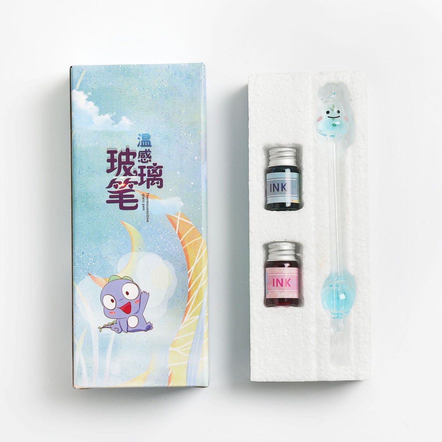 Flag Village Student Temperature Glass Pen Color Gift Box Set