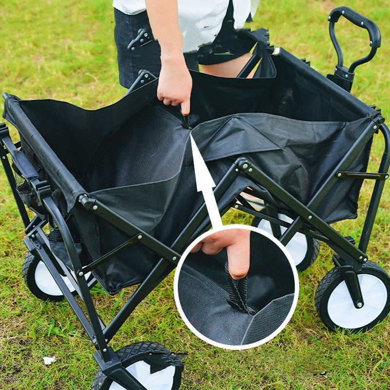 Flag Village Outdoor Picnic Camping Folding Gathering Trolley