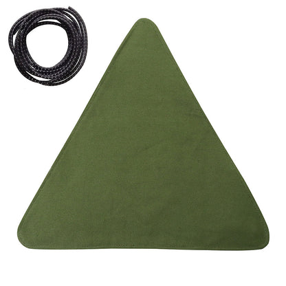 Flag Village Folding Portable Camping And Hiking Trip With Triangular Fabric Stool