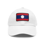 Flag Village Laos Flag Hat Cap with Leather Patch