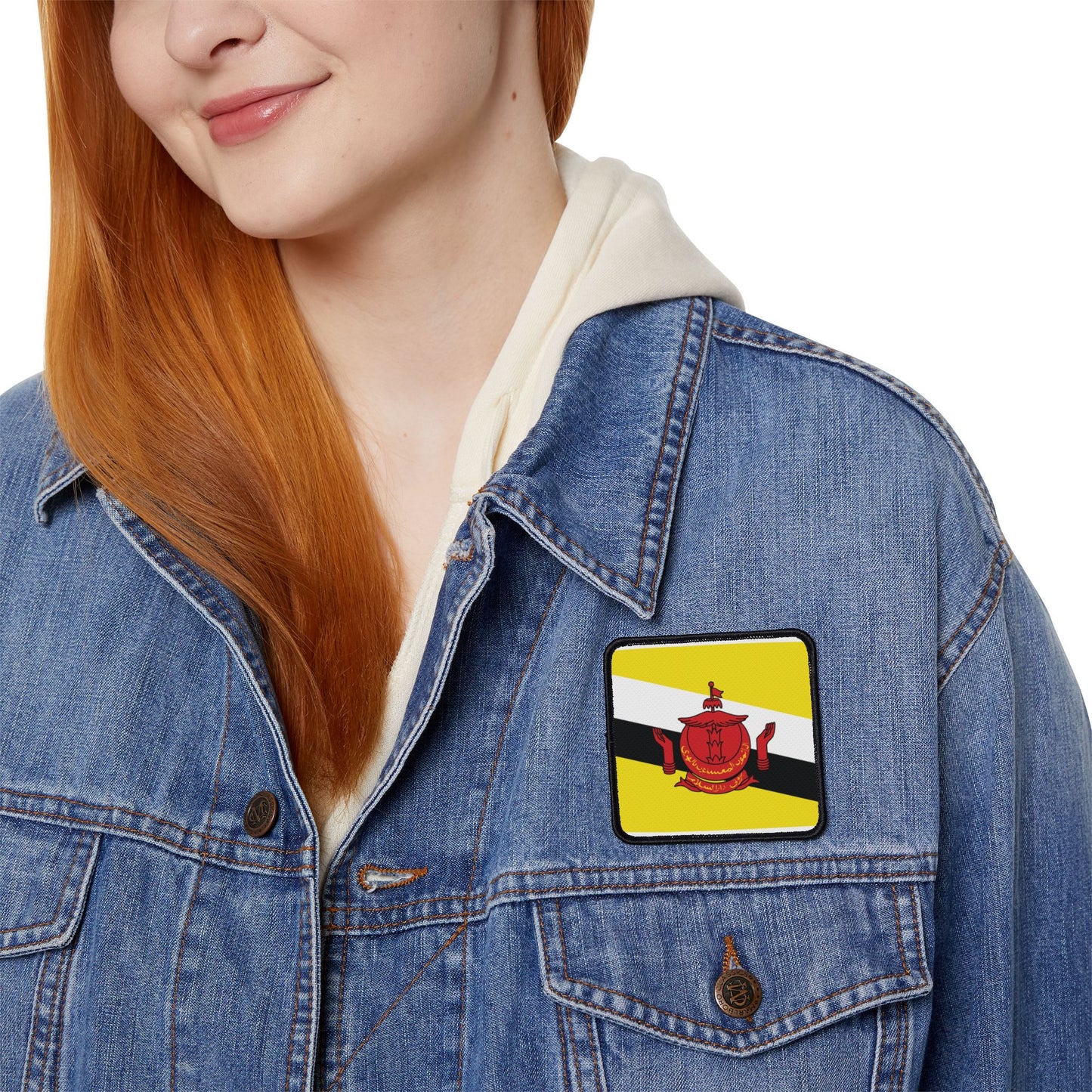 Flag Village Brunei Flag Embroidery Iron-On Patches