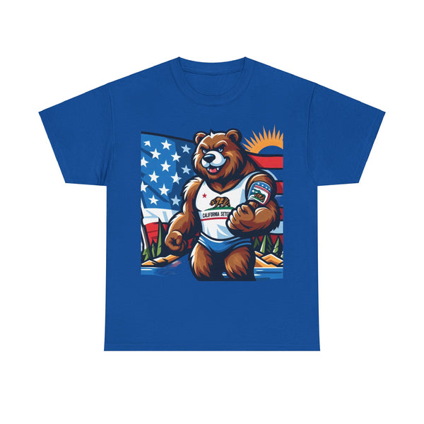 Flag Village USA California State Flag T-SHIRT Heavy Cotton Tee CA05