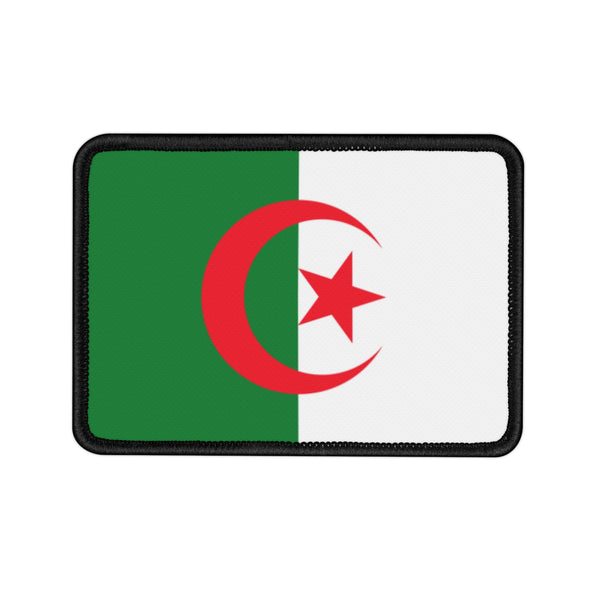 Flag Village Algeria State Flag Embroidered Iron-On Patch