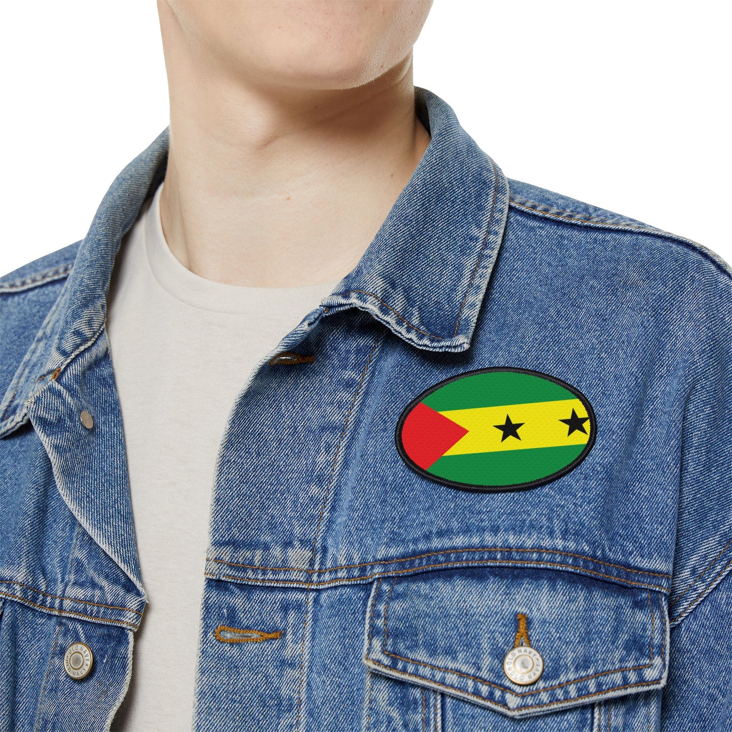 Flag Village Sao Tome And Principe Flag Embroidery Iron-On Patches