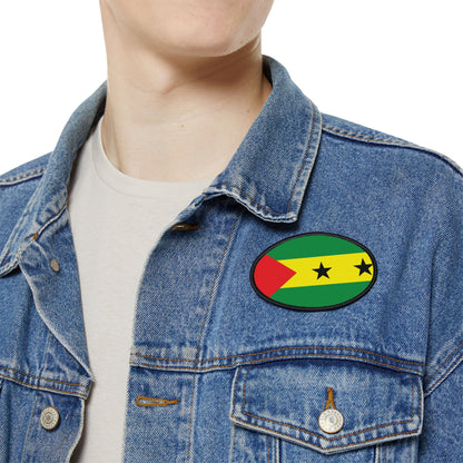 Flag Village Sao Tome And Principe Flag Embroidery Iron-On Patches