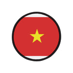 Flag Village Vietnam Embroidered Iron-On Patch 3"x3"